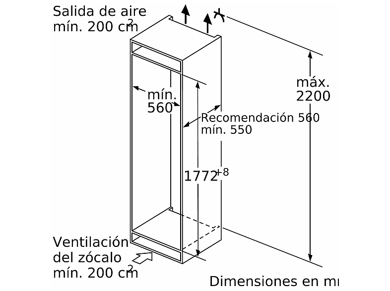 Congelador vertical - Balay 3GIE737F, 212 l , 177 cm, Tecnología Inverter, Cajón Big Box, Sin panelar