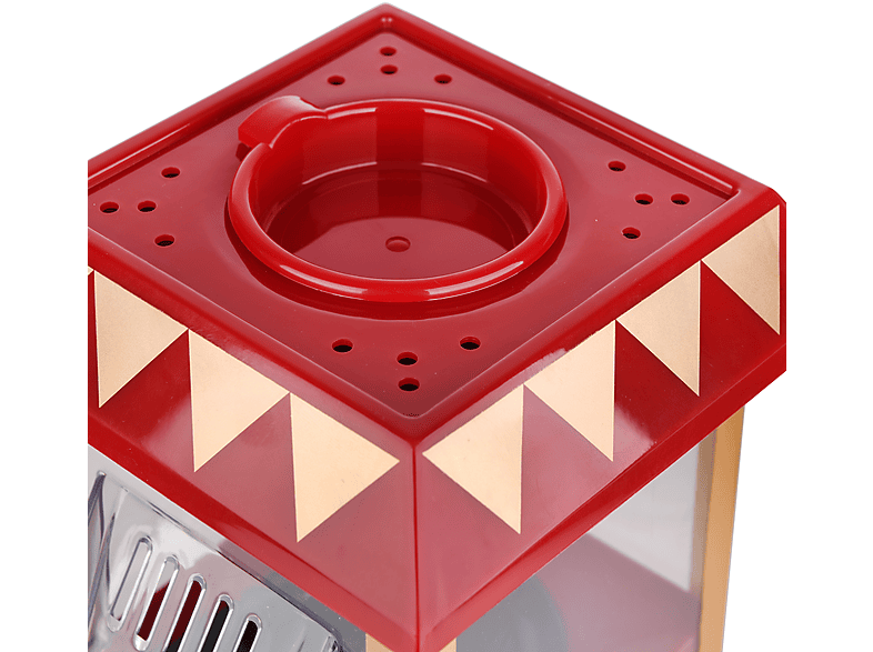 Palomitero - NK HO33001  Máquina de palomitas carro, 1200 W, Capacidad 0.27 l, Sin aceite, Rojo