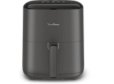 Freidora de aire - Moulinex Easy Fry Max 5L EZ245H,1500 W, 200 °C, 10 Programas, Tecnología Extra-Crisp, Temporizador, Panel Táctil LCD, Gris