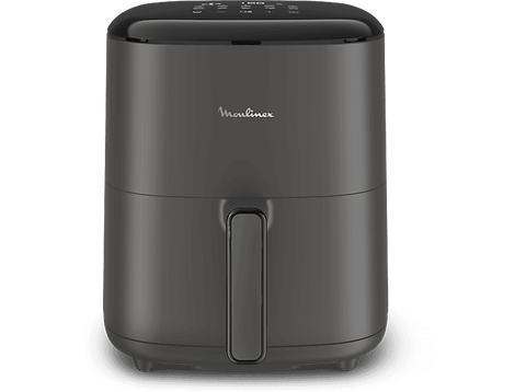 Freidora de aire - Moulinex Easy Fry Max 5L EZ245H,1500 W, 200 °C, 10 Programas, Tecnología Extra-Crisp, Temporizador, Panel Táctil LCD, Gris
