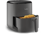 Freidora de aire - Moulinex Easy Fry Max 5L EZ245H,1500 W, 200 °C, 10 Programas, Tecnología Extra-Crisp, Temporizador, Panel Táctil LCD, Gris
