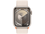 Apple Watch Series 9 (2023), GPS+CELL, 41 mm, Gesto de doble toque, Caja de aluminio blanco estrella, Correa Sport Loop blanco estrella