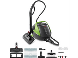 Limpiador de vapor - Polti Vaporetto Pro 95 Turbo Flexi, 1.3 l, 1100 W, 5 bares, Negro y Verde
