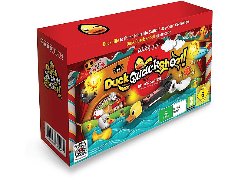 Nintendo Switch Duck, Quack, Shoot! (Código de descarga) + Rifle para mando