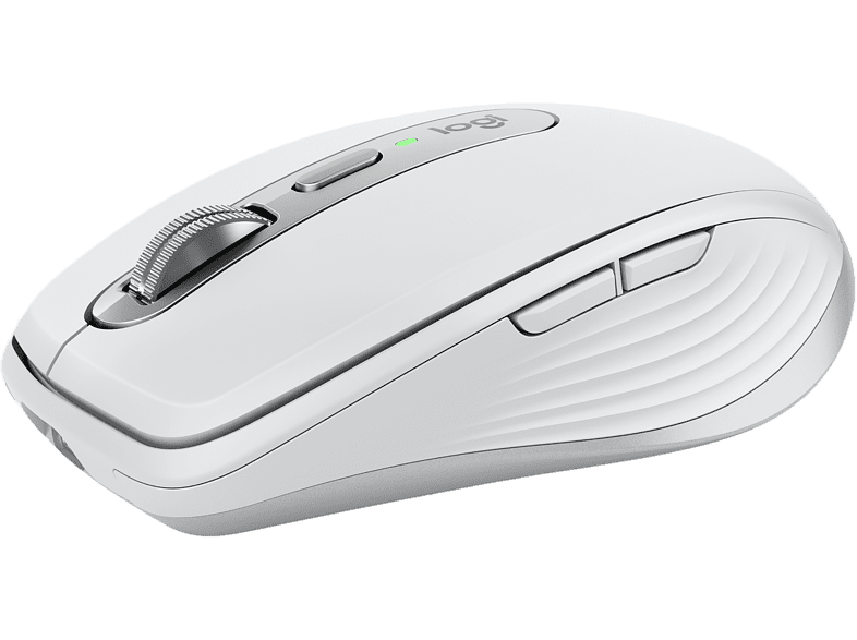 Ratón inalámbrico - Logitech MX Anywhere 3S, Inalámbrico, Bluetooth, 8000 ppp, Multiplataforma, Botones programables, Blanco