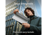 Teclado para tablet - Logitech Keys to Go 2 para iPad, Bluetooth, Accesos directos, Multidispositivo, Smart Actions, iPad, iPhone y Macbook, Blanco