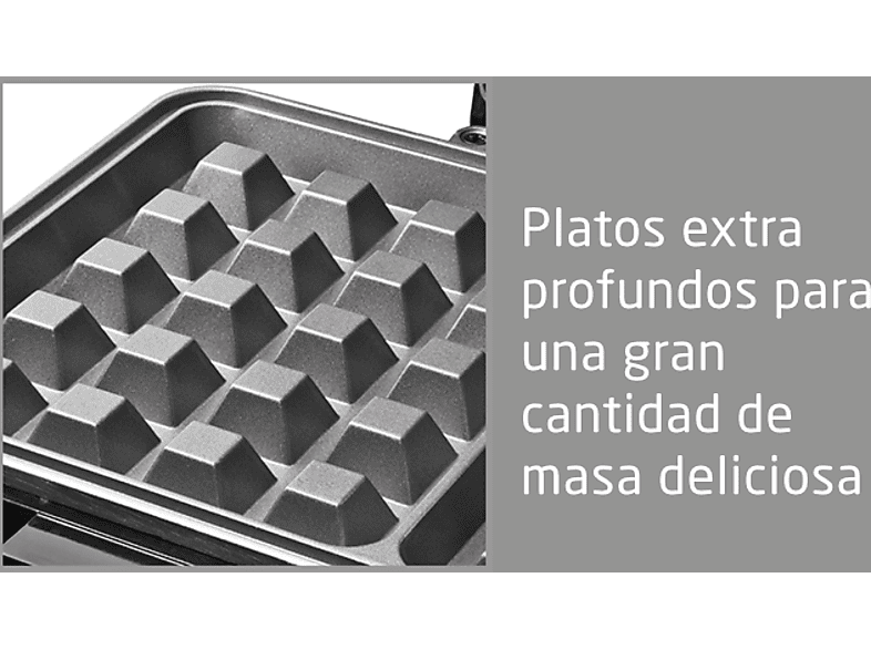 Gofrera - Koenic KWA 3221 Potencia 1000W, Temperatura variable