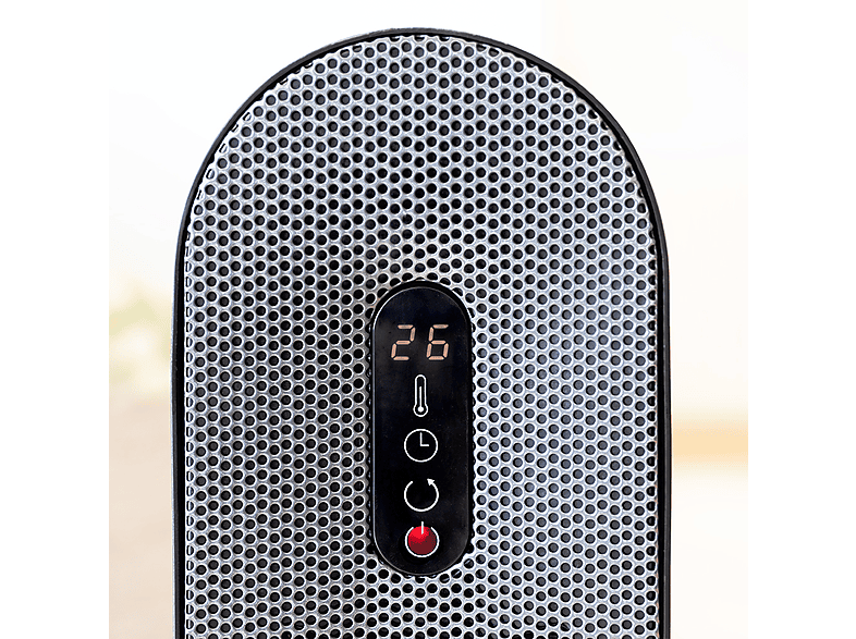 Calefactor - Cecotec Calefactor cerámico ReadyWarm 2050 Max Ceramic Rotate Smart, Cerámico, 20 m², Oscila 60º, 3 modos, Panel digital, Mando, Negro