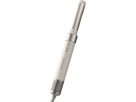 Moldeador - Cecotec Bamba CeramicCare 14in1 AirGlam Champagne, con tecnología Coanda, Cabezales con Revestimiento de Cerámica y Keratina, Champagne