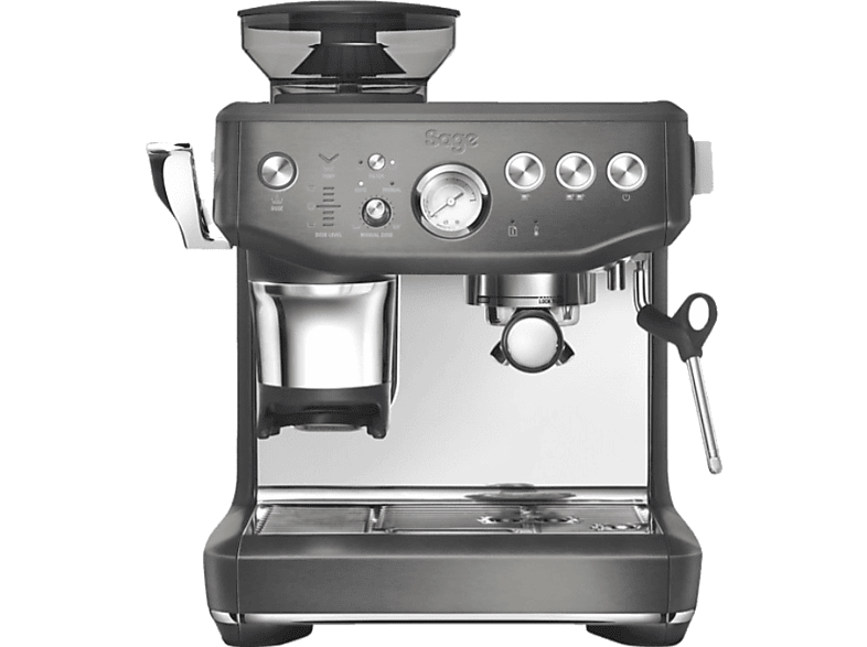 Cafetera superautomática - Sage SES876BST, 9 bar, 1850 W, 16 Tazas, Acero inoxidable negro
