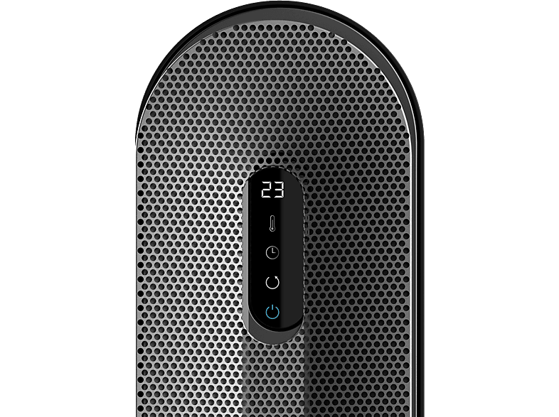 Calefactor - Cecotec Calefactor cerámico ReadyWarm 2050 Max Ceramic Rotate Smart, Cerámico, 20 m², Oscila 60º, 3 modos, Panel digital, Mando, Negro