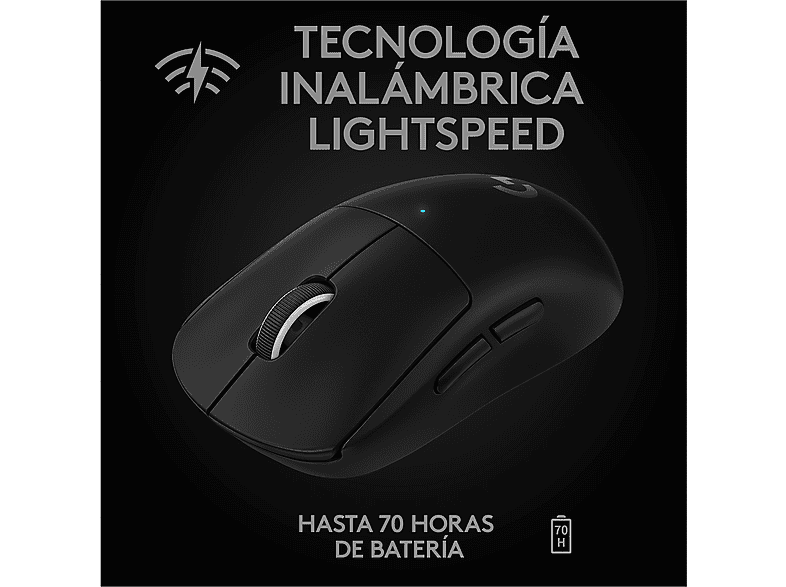 Auriculares gaming - Logitech G Pro X + Ratón gaming Pro X Superlight, Inalámbricos, Micrófono, Reducción de ruido, Hero 25K, Lightspeed, Negro