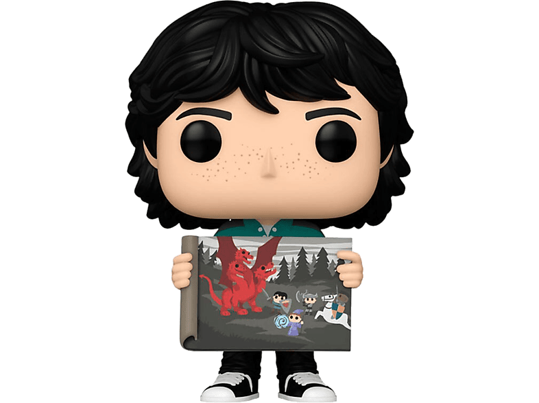 Figura Funko Pop! - Funko Pop! Stranger Things S4: Mike con Cuadro de Will, Vinilo, 10 cm
