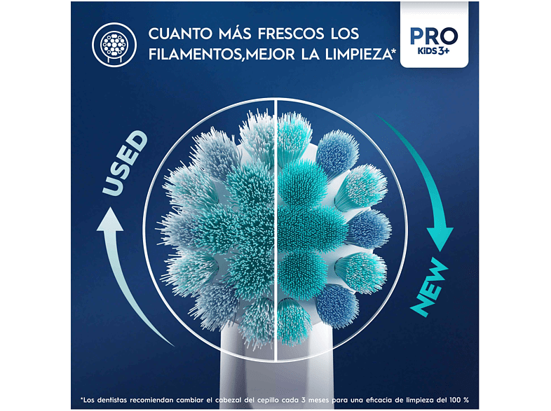 Recambio para cepillo dental - Oral-B Kids, Cabezales De Recambio De Spider-Man, Pack de 4 Unidades