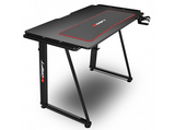 Mesa gaming - Drift DRDZ75, Acabado en fibra de carbono, Alfombrilla lavable, 113 x 60 x 75 cm, Negro