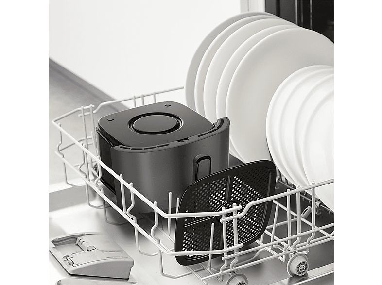 Freidora de aire - Moulinex Easy Fry Max 5L EZ245H,1500 W, 200 °C, 10 Programas, Tecnología Extra-Crisp, Temporizador, Panel Táctil LCD, Gris