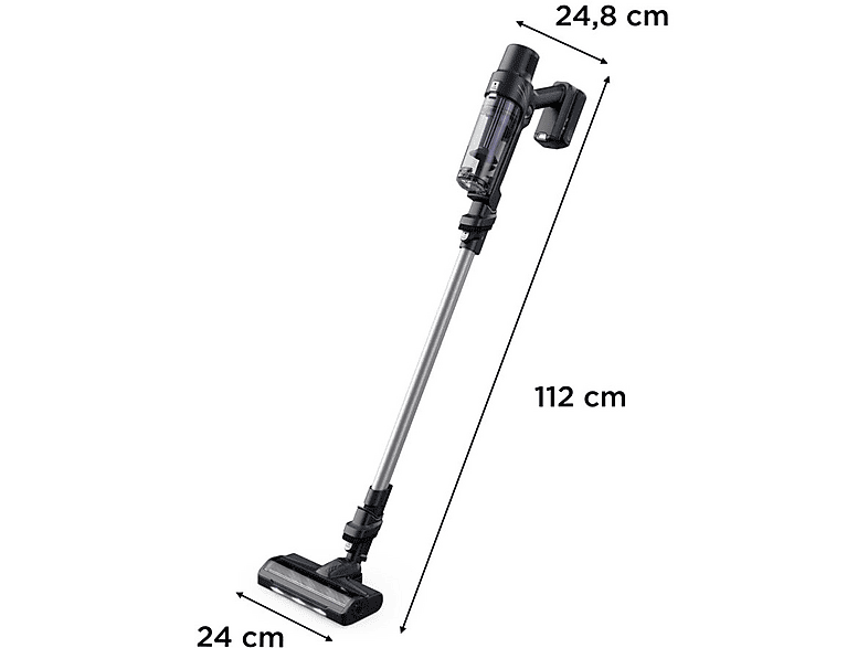Aspirador escoba - Rowenta X-Pert 7.60 RH6A39, 140 W, 30 AW,  60 min. autonomía, 0.44L, Ligera, Púrpura