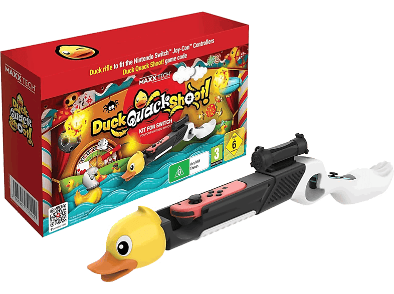 Nintendo Switch Duck, Quack, Shoot! (Código de descarga) + Rifle para mando