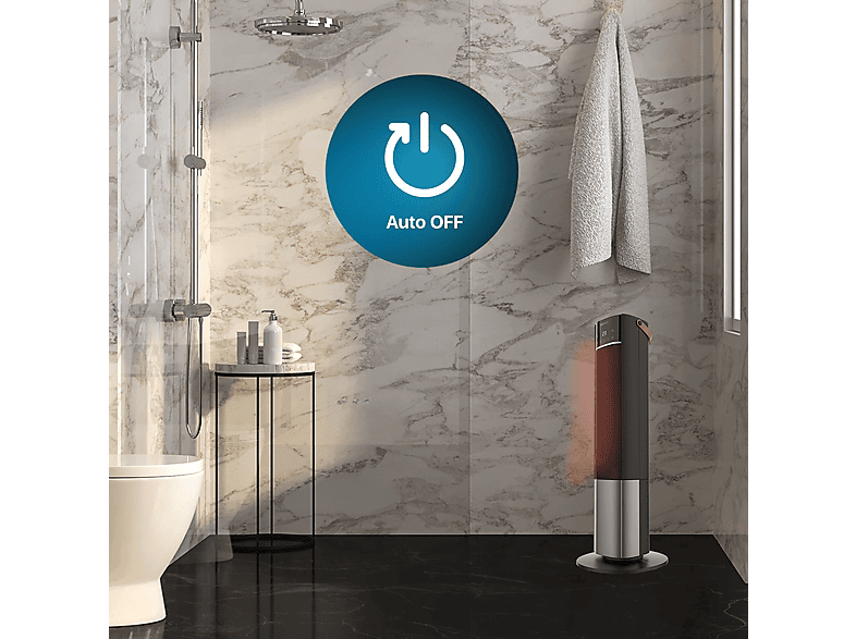 Calefactor - Cecotec ReadyWarm 2070 Max Ceramic Rotate Smart, 2000 W, 3 modos, 20 m², Oscilante, Termostato, Temporizador, Mando a distancia, Black