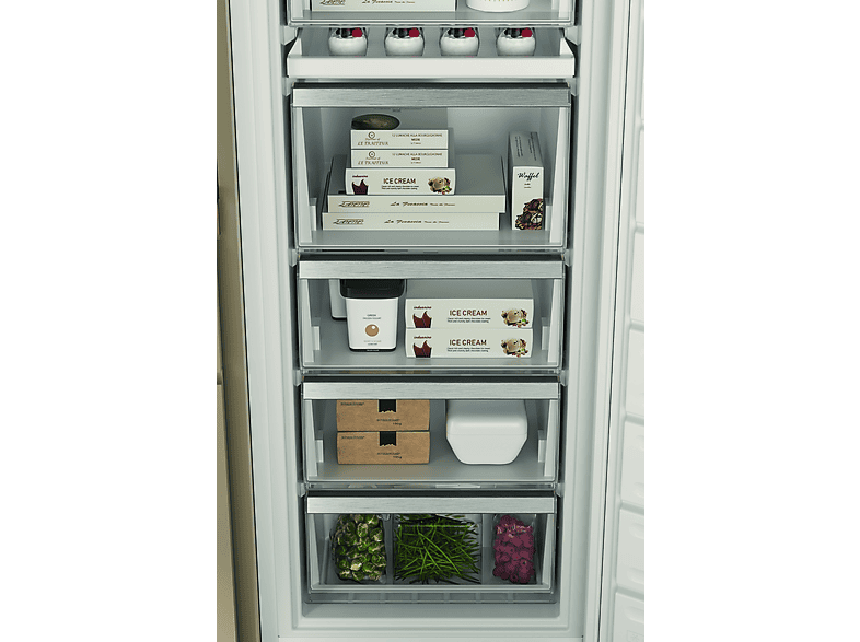 Congelador integrable - Whirlpool WHSD18F073C1, 209 l, No Frost, 177.1 cm, 6th Sense, Blanco