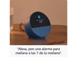 Reloj despertador inteligente - Amazon Echo Spot (modelo 2024), Sonido de calidad y Alexa, Azul