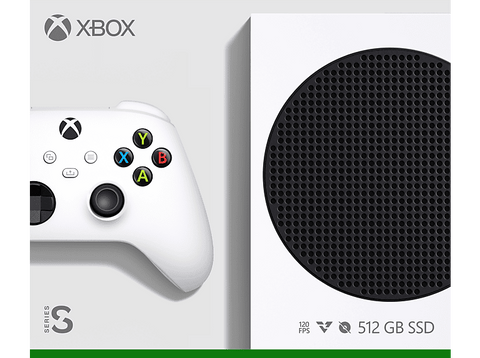 Consola - Microsoft Xbox Series S, 512 GB SSD, 1 Mando inalámbrico, Blanco