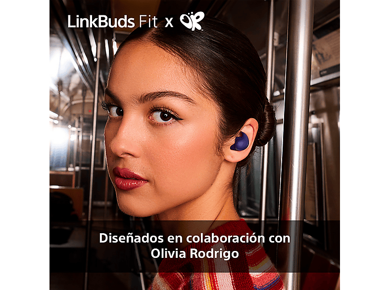 Auriculares True Wireless - Sony LinkBuds Fit, Cancelación de ruido (Noise Cancelling), Bluetooth, HiRes, 21 horas, iOS y Android, Google, IPX4,Morado