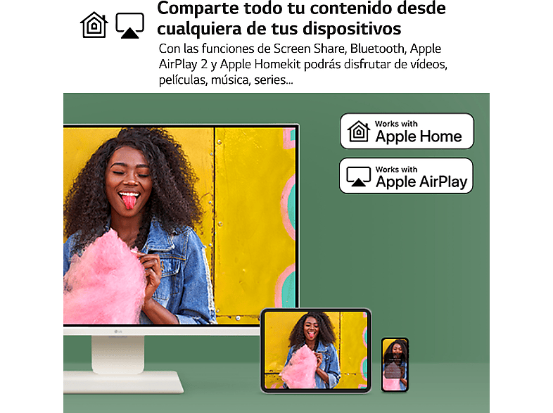 Monitor - LG 32SR83U-W, 31.5, UHD 4K, 5 ms, 60 Hz, HDMI x2, Blanco