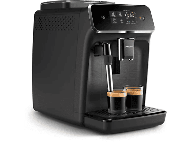 Cafetera superautomática - Philips EP2220/10, Molinillo integrado, Espumador de leche clásico, Filtro AquaClean, 1500W, 15 bar, 2 tazas, Negro