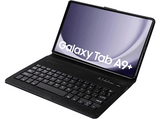 Funda tablet - Silver HT Samsung A9+, Para 11, Teclado Bluetooth, Cable USB-C, Antideslizante, Negro