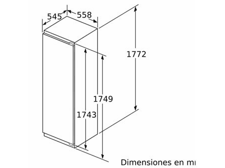 Congelador vertical - Siemens GI81NACE0, Serie IQ500, 212 l, 177.2 cm, No Frost, Cierre SoftClose, Sin panelar