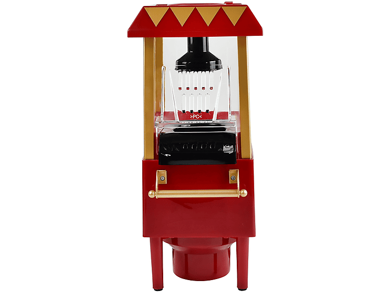 Palomitero - NK HO33001  Máquina de palomitas carro, 1200 W, Capacidad 0.27 l, Sin aceite, Rojo