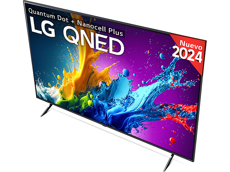 TV QNED 86 - LG 86QNED80T6A, UHD 4K, Procesador Inteligente 4K α5, Smart TV, DVB-T2 (H.265), Negro