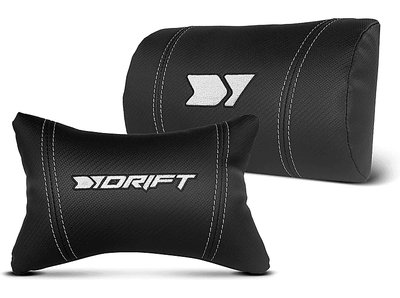 Silla gaming - Drift DR350, Polipiel, Reposabrazos 4D, Ruedas silenciosas, Inclinación, Blanco