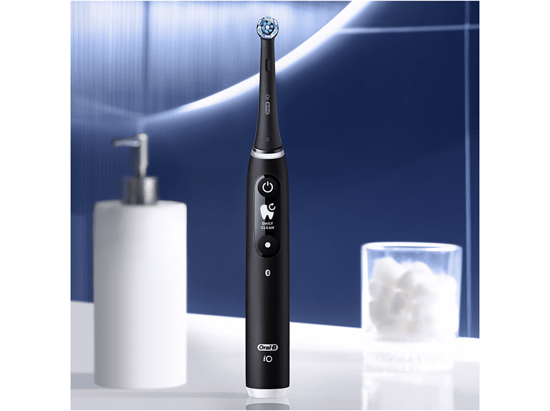 Cepillo eléctrico - Oral-B iO 6S, 5 modos, Pantalla interactiva, Sensor de presión, Negro