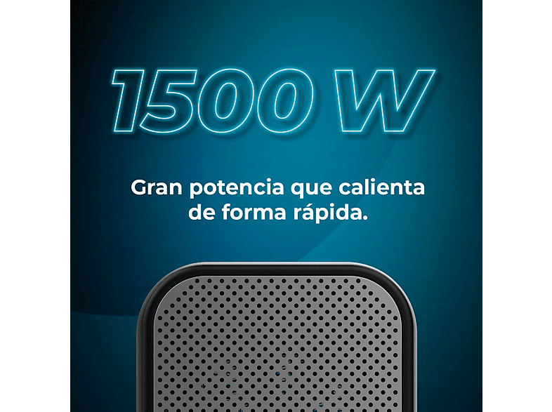 Calefactor - Cecotec ReadyWarm 1500 Max Ceramic Black, 1500 W, 3 modos, 15 m², Termostato regulable, Ligero, Black