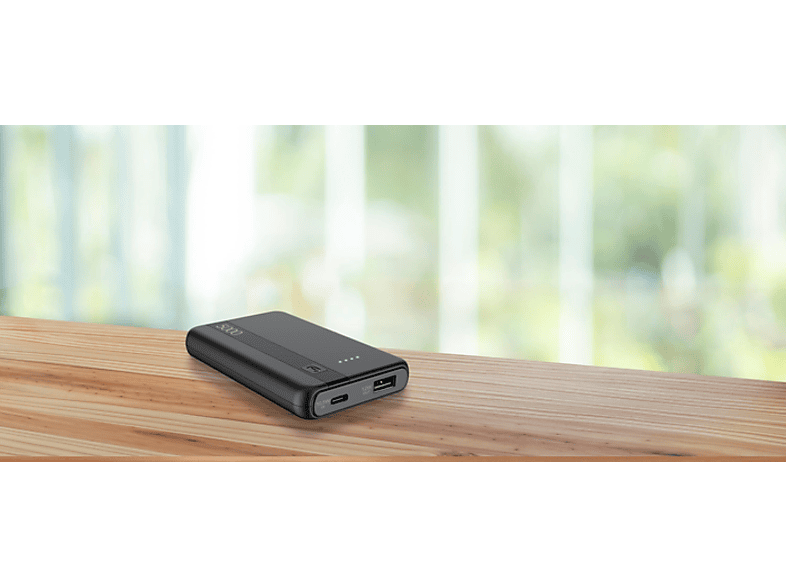 Powerbank - CellularLine PBENTRY5000K, 5000 mAh, USB tipo A a USB tipo C, Negro