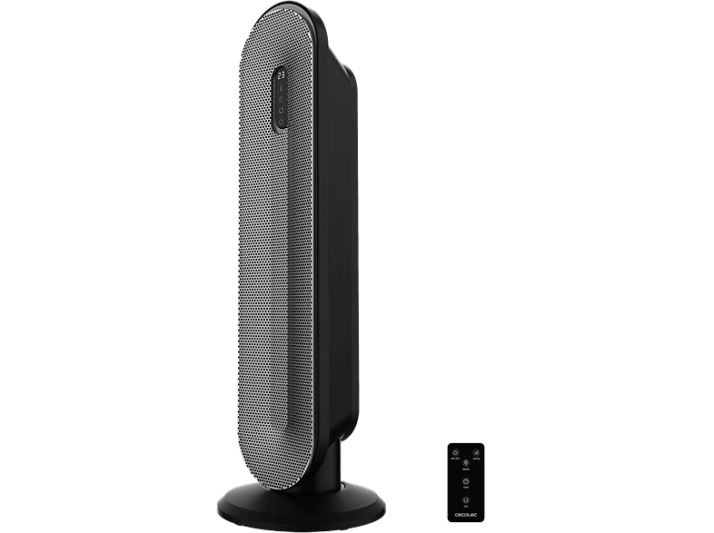 Calefactor - Cecotec Calefactor cerámico ReadyWarm 2050 Max Ceramic Rotate Smart, Cerámico, 20 m², Oscila 60º, 3 modos, Panel digital, Mando, Negro