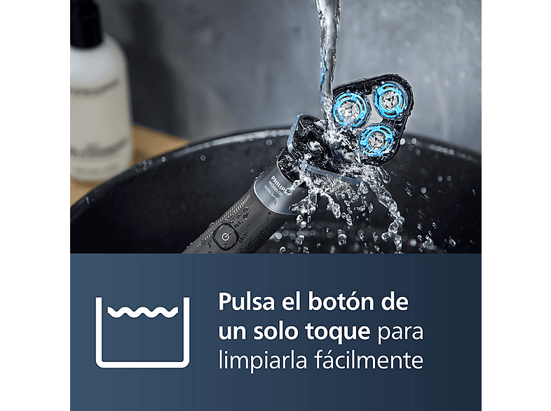 Afeitadora - Philips X5006/00, Autonomía de 50 min, Carga rápida, Lavable, Afeitado en seco/húmedo, Tecnología SkinGlide, Anticorrosión, Negro
