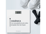 Báscula de baño - Rowenta Premiss BS1401V0, Peso máximo 150 kg, Vidrio Templado, Apagado Automático, Pantalla LCD, Diseño Extraplano, Blanco