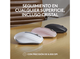 Ratón inalámbrico - Logitech MX Anywhere 3S, Inalámbrico, Bluetooth, 8000 ppp, Multiplataforma, Botones programables, Blanco