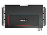 Mesa gaming - Drift DRDZ75, Acabado en fibra de carbono, Alfombrilla lavable, 113 x 60 x 75 cm, Negro