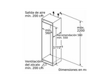 Congelador vertical - Siemens GI81NACE0, Serie IQ500, 212 l, 177.2 cm, No Frost, Cierre SoftClose, Sin panelar