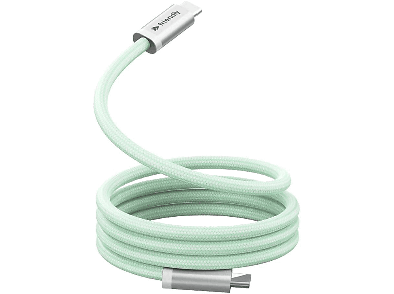 Cable de carga magnética - Friendly License FRCAB010, Tipo C, 60W, Verde