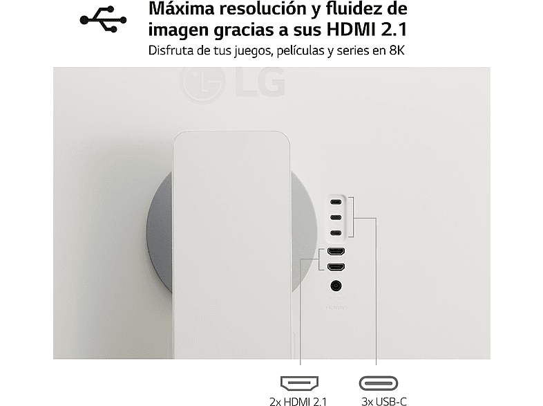 Monitor - LG 32SR83U-W, 31.5, UHD 4K, 5 ms, 60 Hz, HDMI x2, Blanco