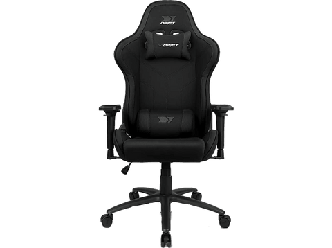 Silla gaming - Drift gaming DR110, Tela, Reposabrazos 4D, Alta transpiración, Hasta 150 kg, Negro