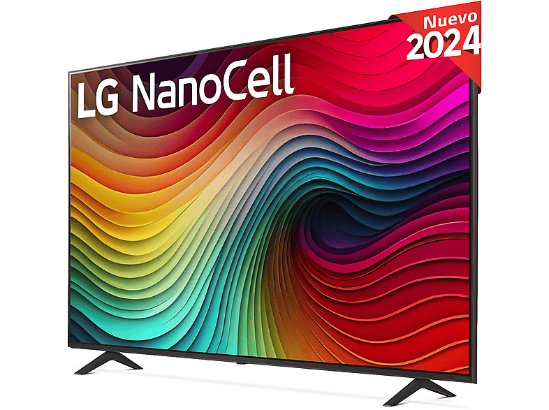 TV LED 55 - LG 55NANO82T6B, UHD 4K, Procesador Inteligente 4K α5 Gen7, Smart TV, DVB-T2 (H.265), Negro