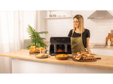 Freidora de aire - Cecotec Cecofry Advance 9000 Window, 2850 W, 9 L, Opción dividir la cubeta en dos de 4.5 L, 6 Modos, Black