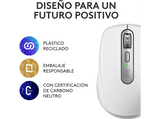 Ratón inalámbrico - Logitech MX Anywhere 3S, Inalámbrico, Bluetooth, 8000 ppp, Multiplataforma, Botones programables, Blanco