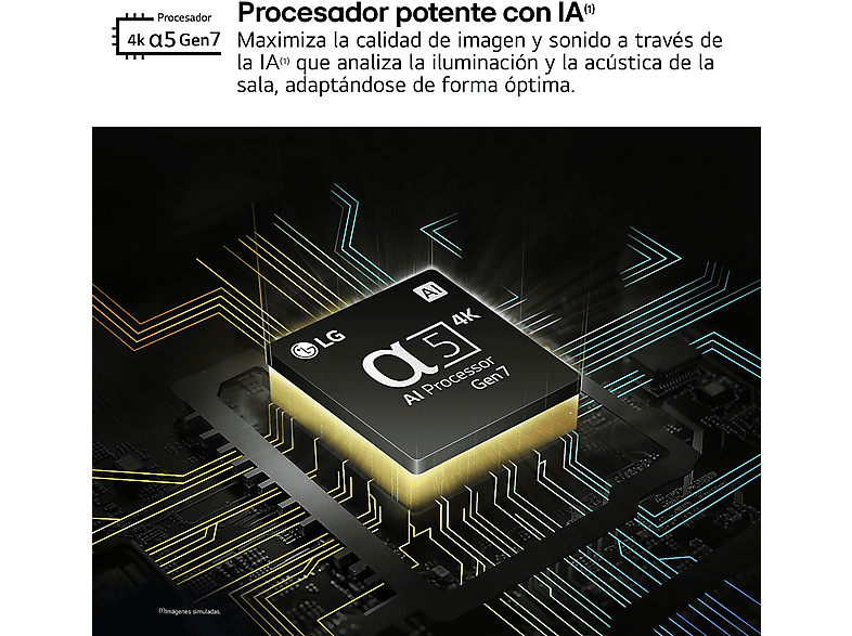TV QNED 86 - LG 86QNED80T6A, UHD 4K, Procesador Inteligente 4K α5, Smart TV, DVB-T2 (H.265), Negro